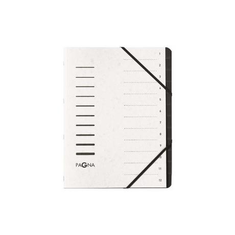 Pagna PAGNA Ordnungsmappe 12 Fächer 40059-08 weiss 1-12  