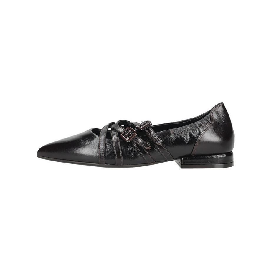 Regarde Le Ciel Spitz zulaufende Ballerinas mit Schnallenriemen  