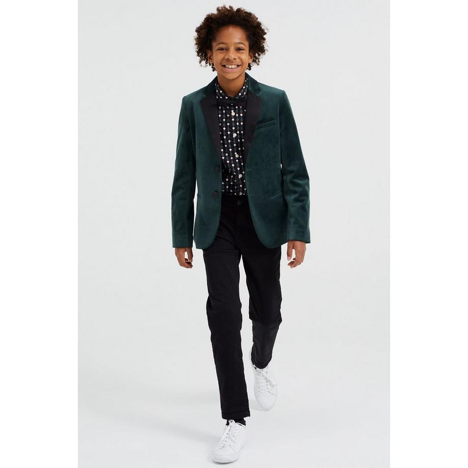 WE Fashion  Jungen-Slim-Fit-Sakko Aus Samt 