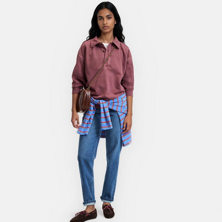 La Redoute Collections Sweatshirt Col Polo  