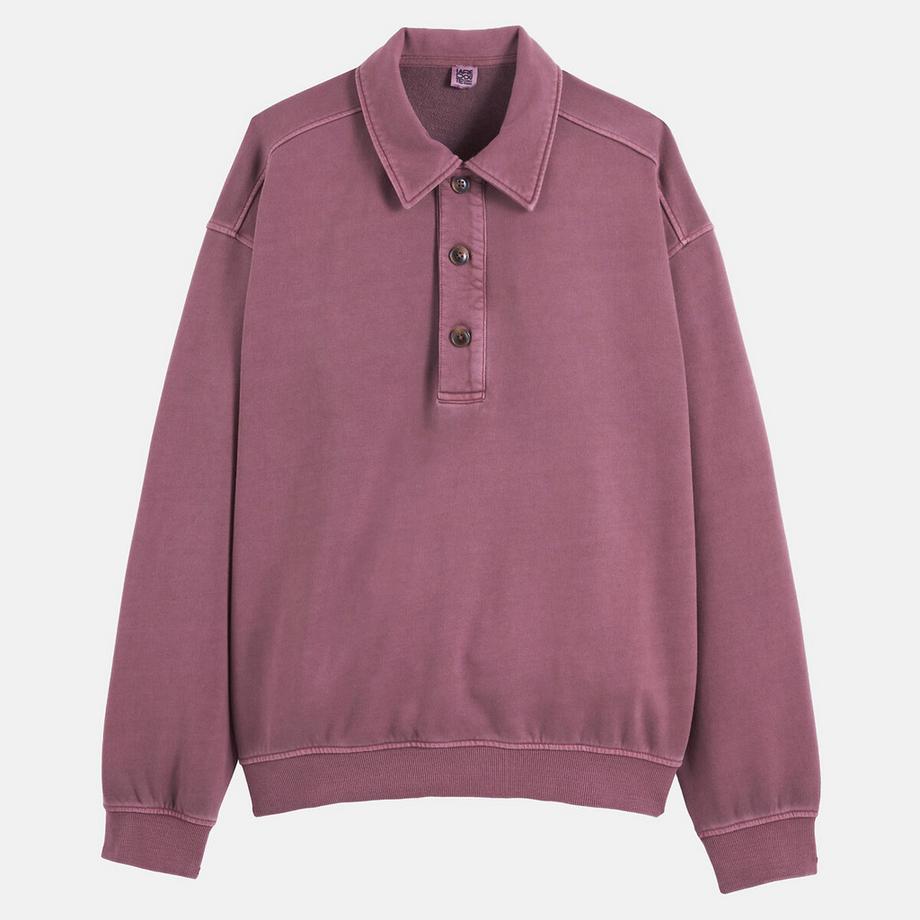 La Redoute Collections Sweatshirt Col Polo  