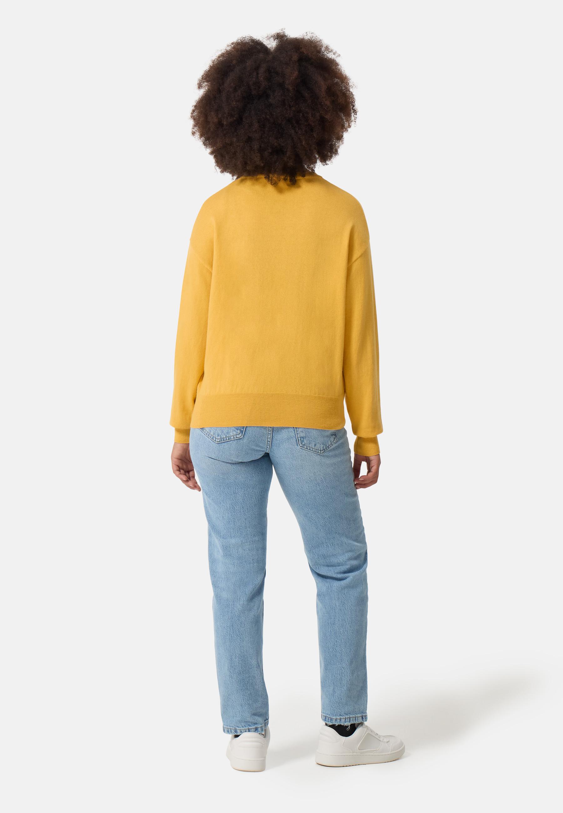 CASH-MERE.CH  Wolle Kaschmir Oversize Style Rundhals Pullover 