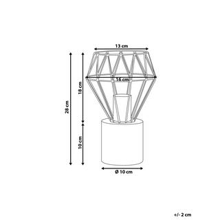 Beliani Tischleuchte aus Metall Industriell MOONI  