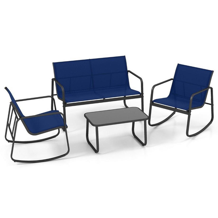 Set altalena da patio da 4 pezzi