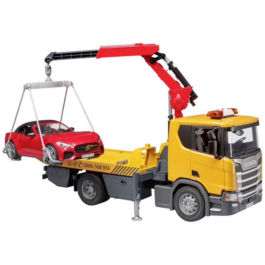 bruder  Scania Super 560R Abschlepp-LKW mit Roadster 