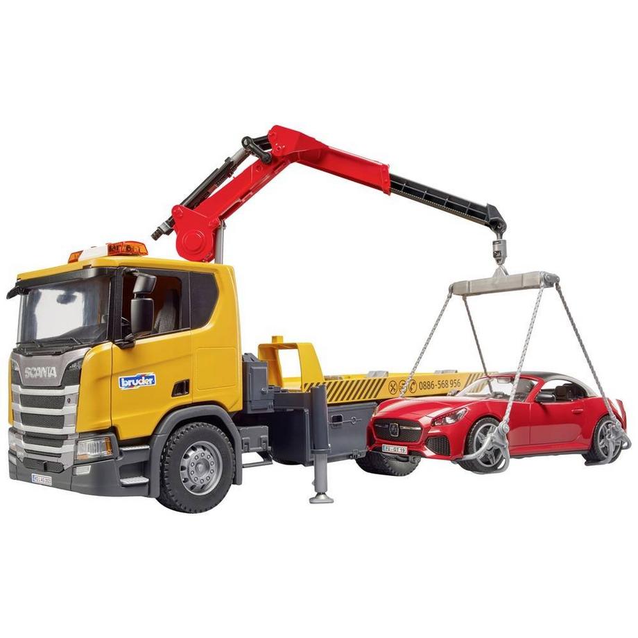 bruder  Scania Super 560R Abschlepp-LKW mit Roadster 