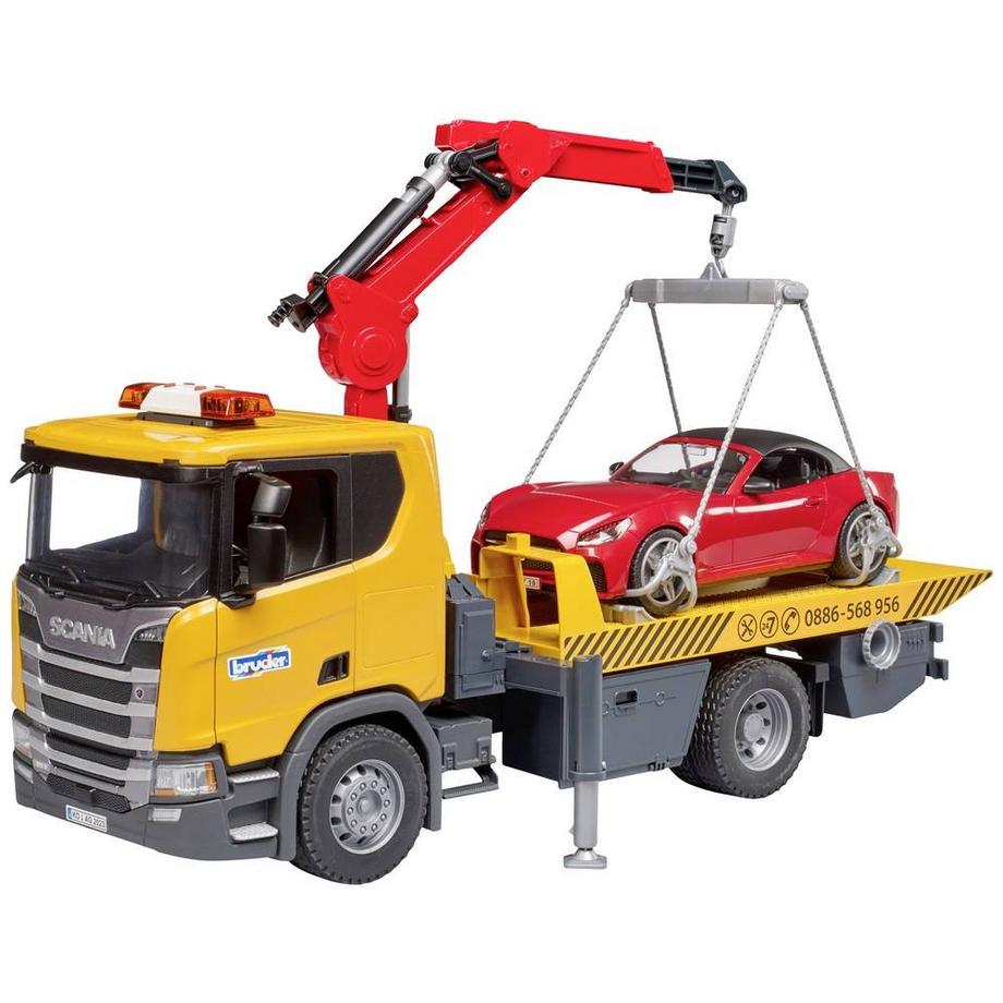 bruder  Scania Super 560R Abschlepp-LKW mit Roadster 