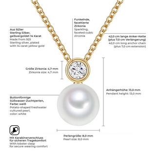 Valero Pearls  Femme Collier en argent 