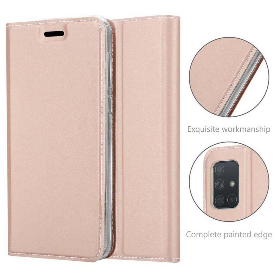 Cadorabo  Hülle für Samsung Galaxy A71 4G Magnetverschluss, Kartenfach 