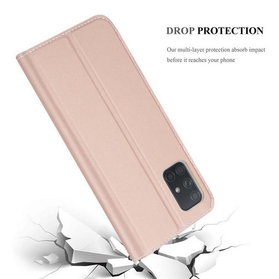 Cadorabo  Hülle für Samsung Galaxy A71 4G Magnetverschluss, Kartenfach 