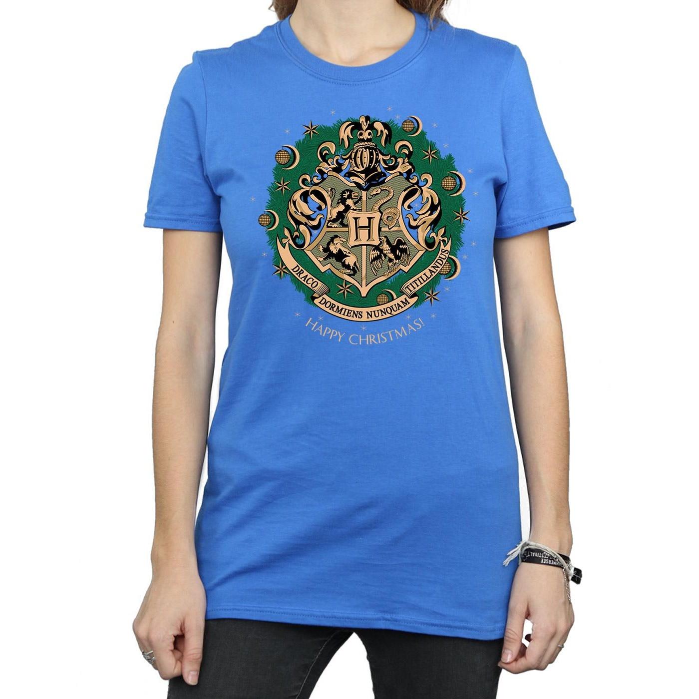 Harry Potter Hogwarts Happy Christmas T-Shirt  