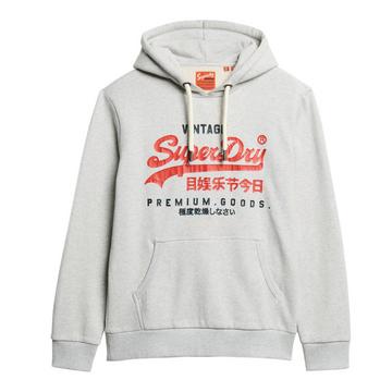 Felpa Uomini Vestibilità confortevole-Duo Vintage Logo Hoodie