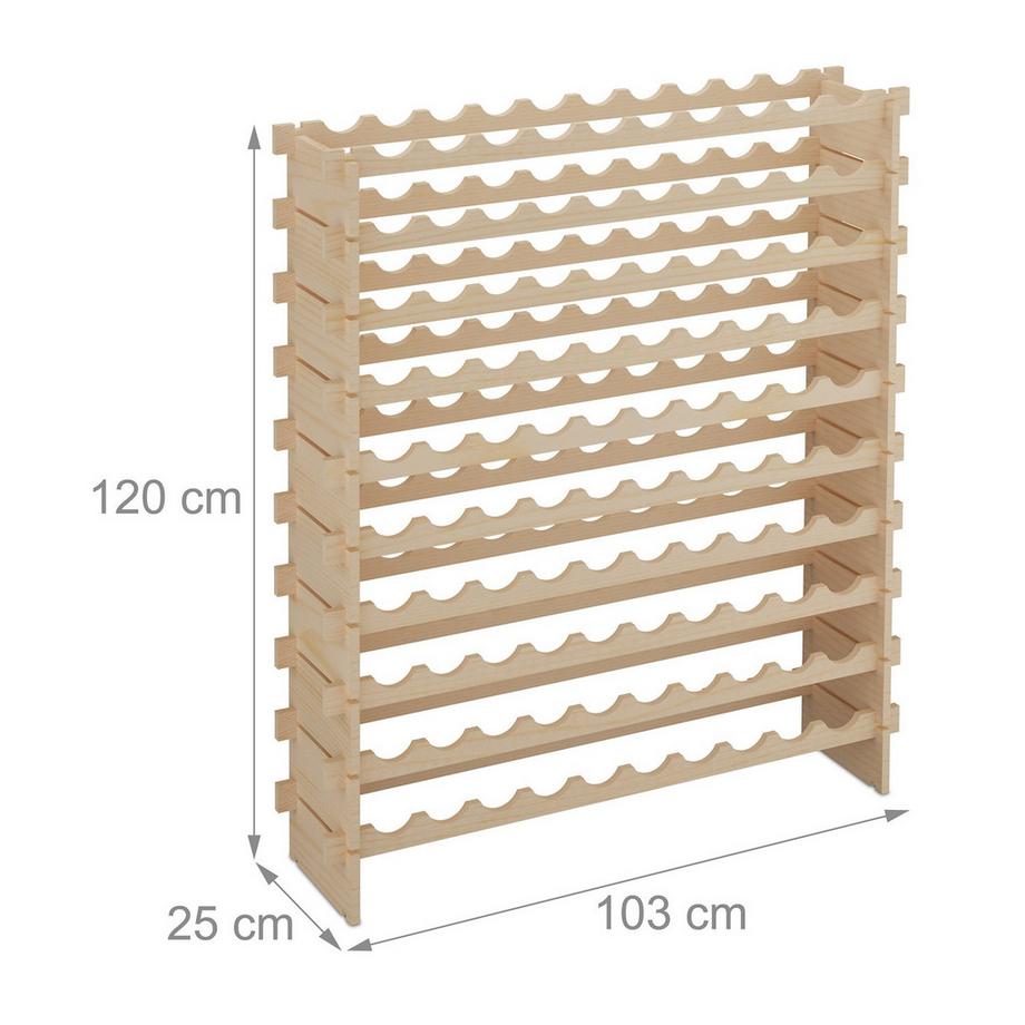 Northix Portabottiglie espandibile per bottiglie di vino  