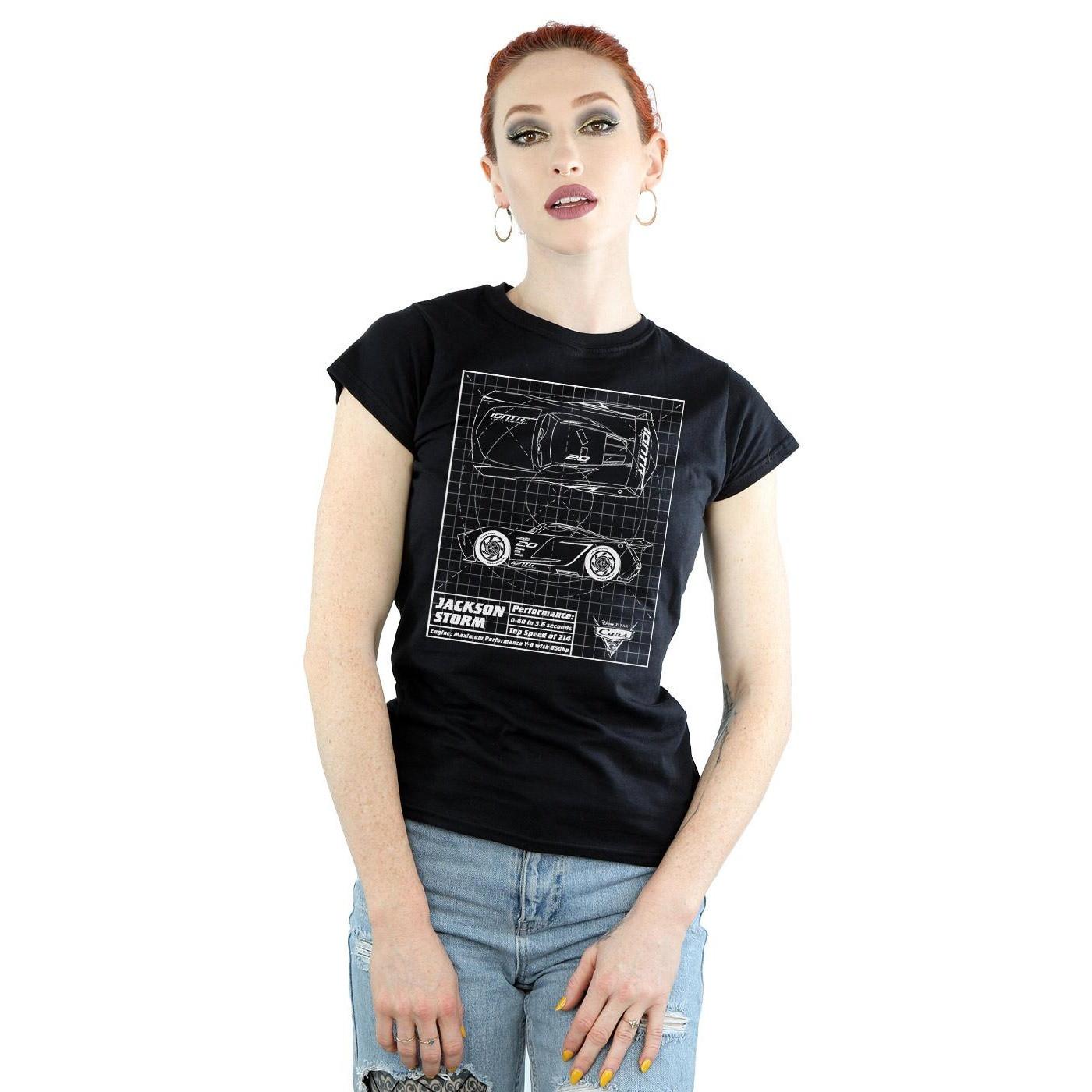 Disney Cars Jackson Storm Blueprint T-Shirt  