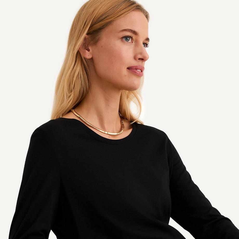 La Redoute Collections Langarm Rundhals Shirt  