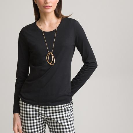 La Redoute Collections Langarm Rundhals Shirt  
