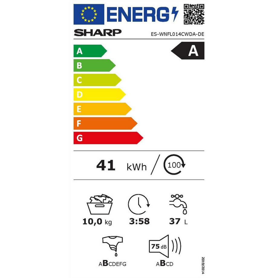 SHARP ES-WNFL014CWDA-CH Lave-linge 10 kg  