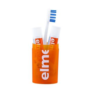 elmex TRAVEL-SET Travel Set, Set De Voyage, 2x 12 Ml Dentifrice De Protection Contre Les Caries Avec Brosse À Dents De Voyage 