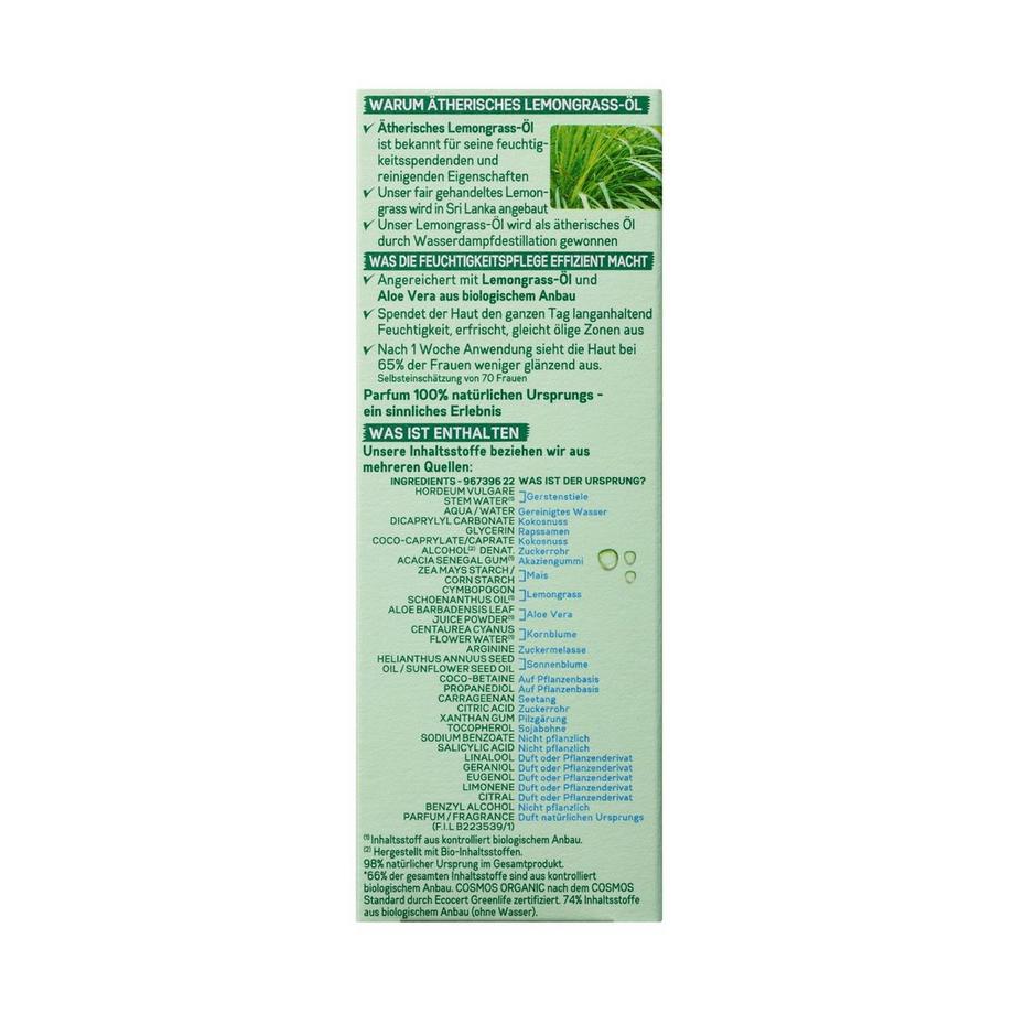 GARNIER  Bio Lemongrass Feuchtigkeitsspendende Gesichtspflege 