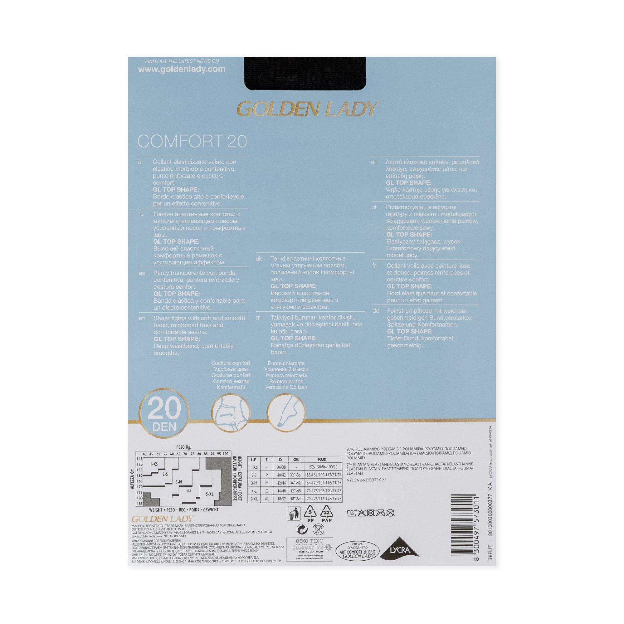 GOLDEN LADY Comfort 20 Den Collants  