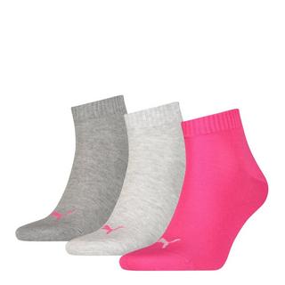 PUMA PUMA UNISEX QUARTER PLAIN 3P Pack trio, chaussettes hauteur cheville 