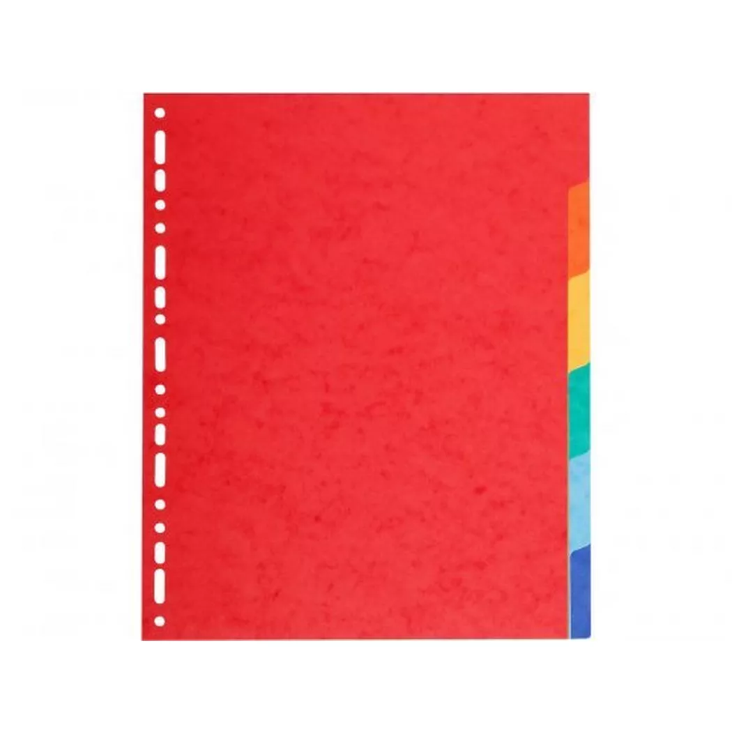 Exacompta Forever Recycled Divider 6 Part A4 220gsm Card Vivid