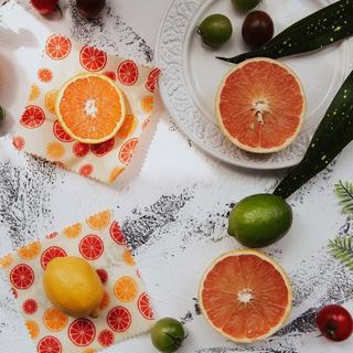  Bienenwachstücher, 2Stück Zitrone 