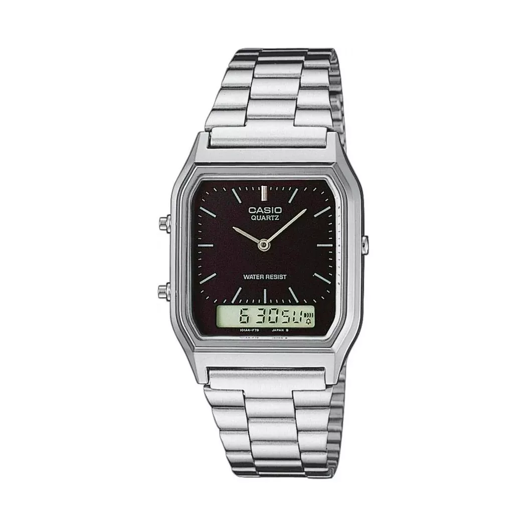 Casio Montre Aq-230 Silver Grey / Black One Size Homme,Femme