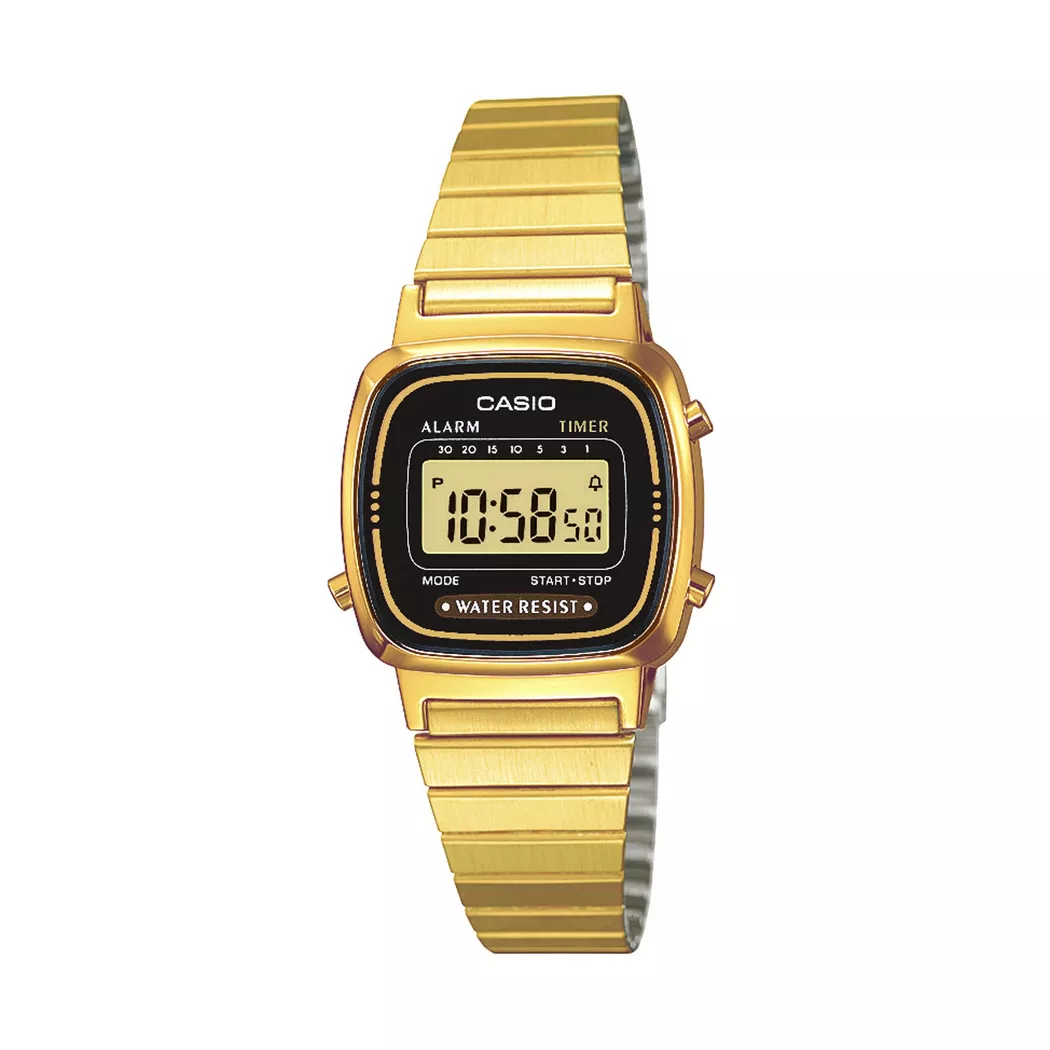 Casio LA-670WEGA Digital Watch Gold One Size