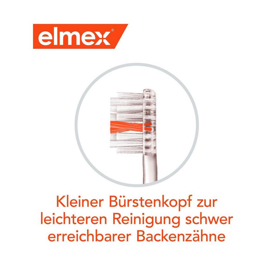 elmex  Kariesschutz Interx Weich Zahnbürste, Gründliche Reinigung Bis In Die Zahnzwischenräume 