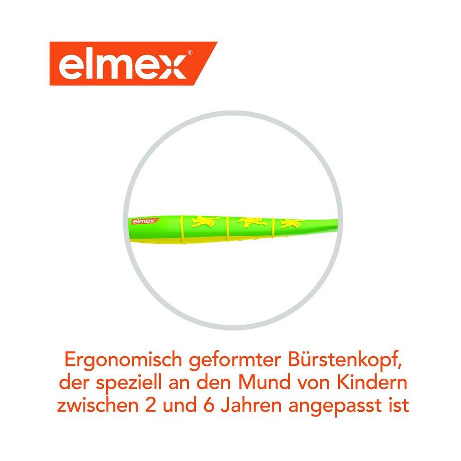 elmex  Kinder-Zahnbürste 2-6 Jahre Weich, Schonende Reinigung Der Milchzähne 