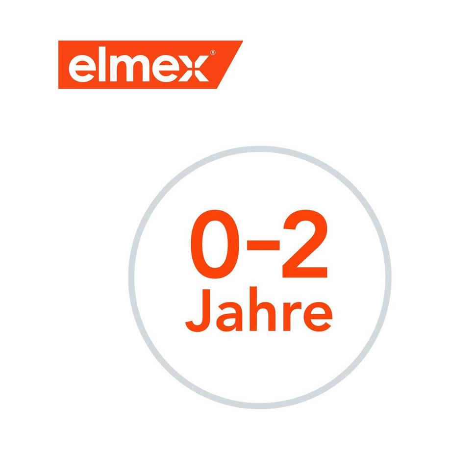 elmex  Lern-Zahnbürste 0-2 Jahre Weich Kinder-Zahnbürste, Sanfte Pflege & Reinigung Der Ersten Baby-Zähne 