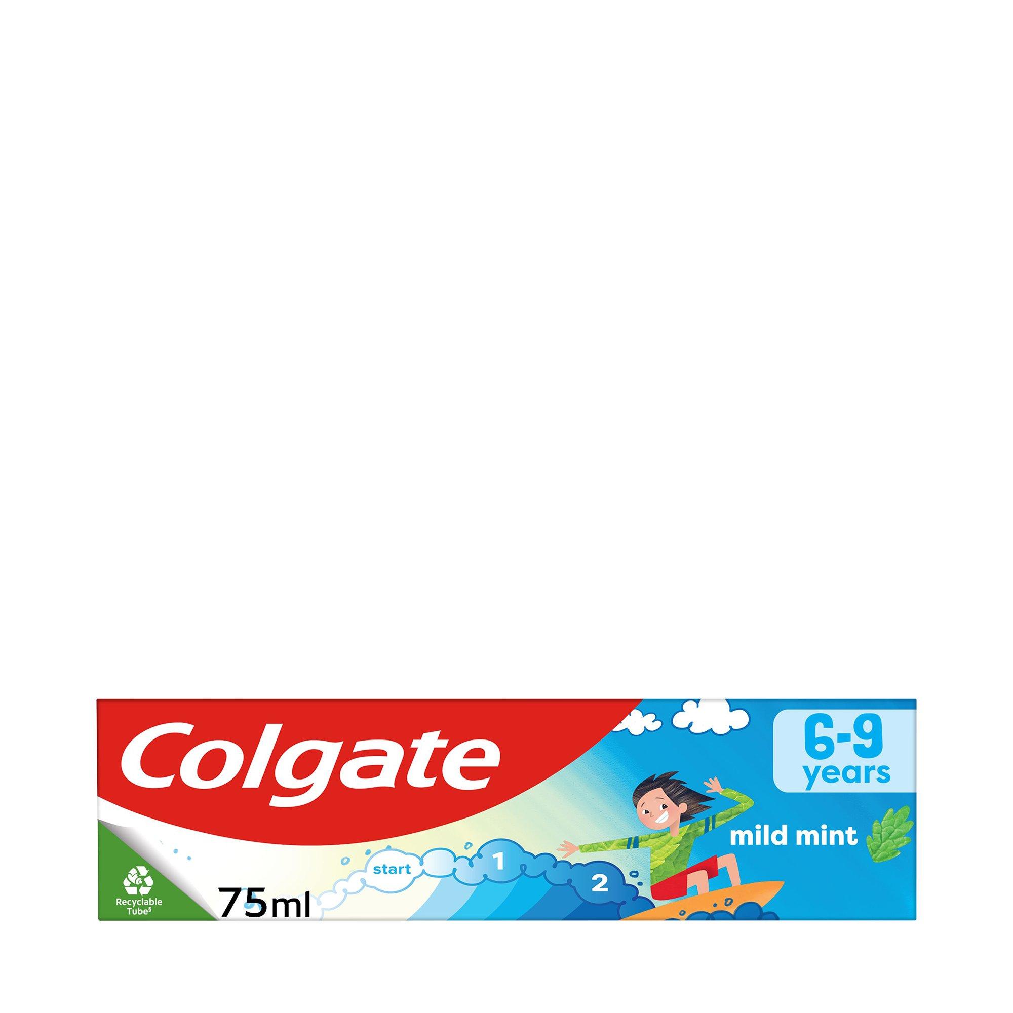 Colgate JUNIOR SMILES 6+ Kids Magic 6-9 Anni Dentifricio, Menta Delicata E  Cambia Colore