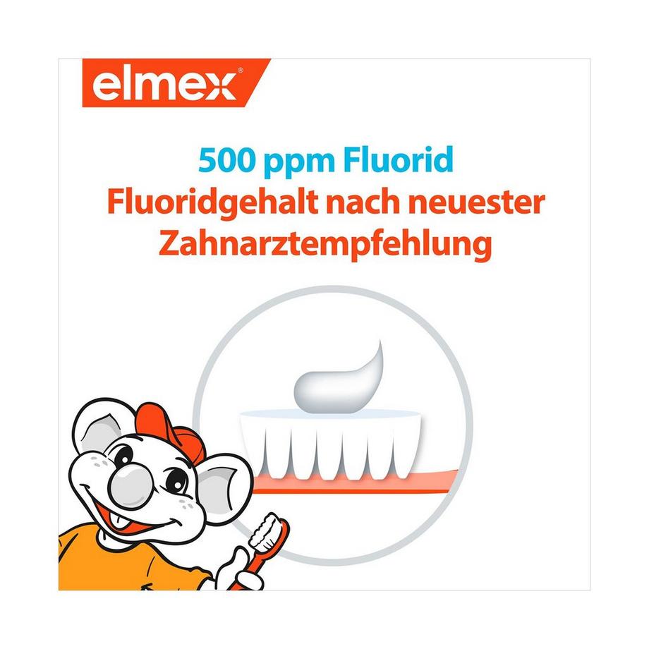 elmex  Kinder 0-6 Jahre Kinder-Zahnpasta, Dreifach-Schutzmechanismus Für Die Milchzähne 