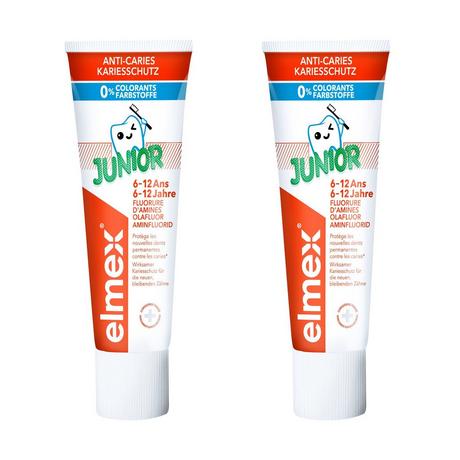 elmex ELMEX ZAHNPASTA JUNIOR DUO 2X75ML ELMEX ZAHNP. JUNIOR 