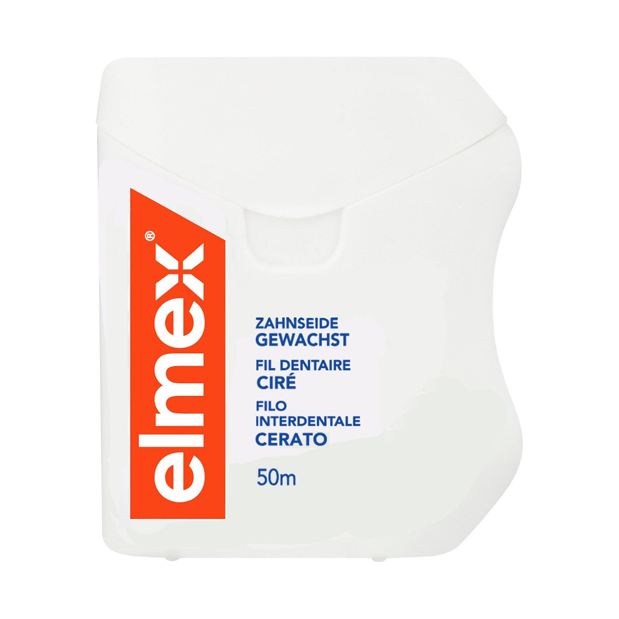 elmex UNGEWACHST Fil Dentaire Ciré , Nettoyage En Profondeur Des Espaces Interdentaires 