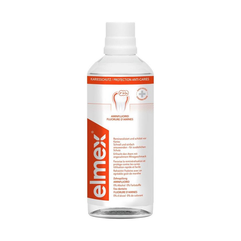 elmex KARIES Kariesschutz Mundspülung, Remineralisierung Der Zähne & Schutz Vor Karies, Duo 