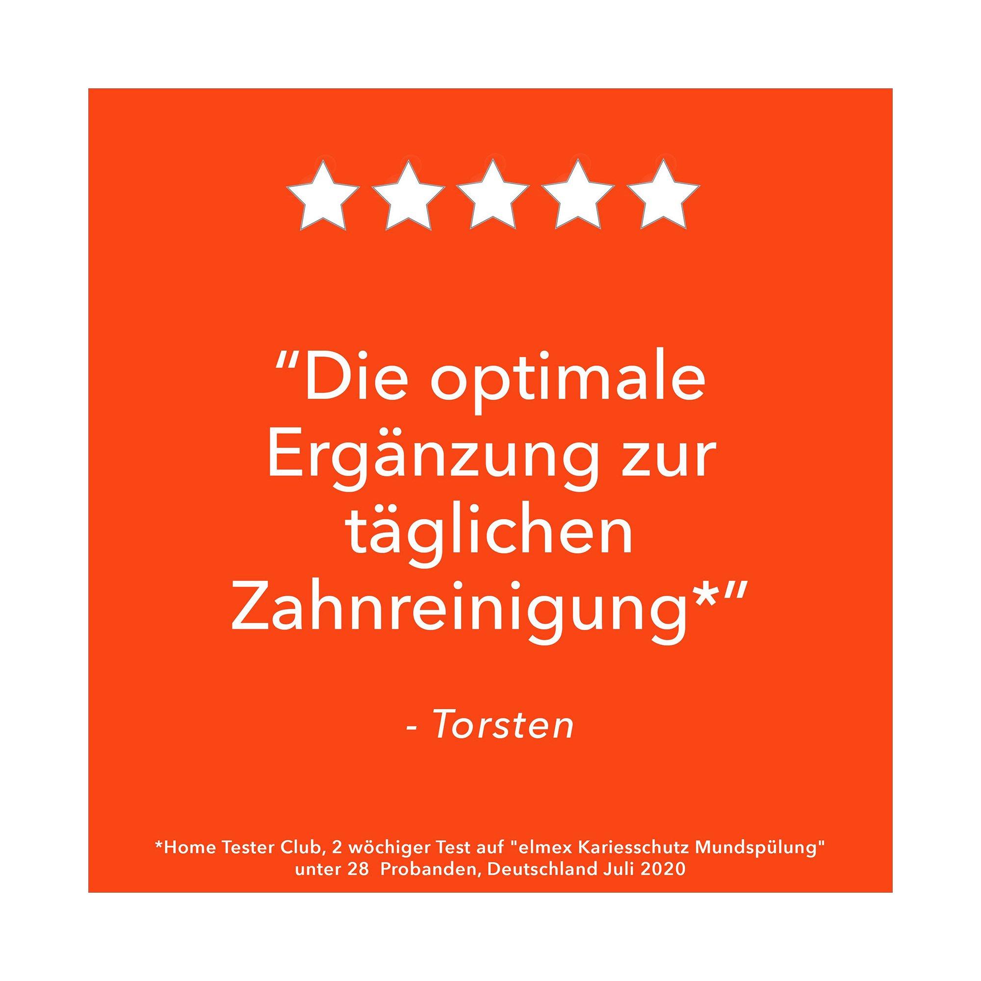 elmex KARIES Protection Caries Bain De Bouche, Reminéralise Et Protège Contre Les Caries, Duo 