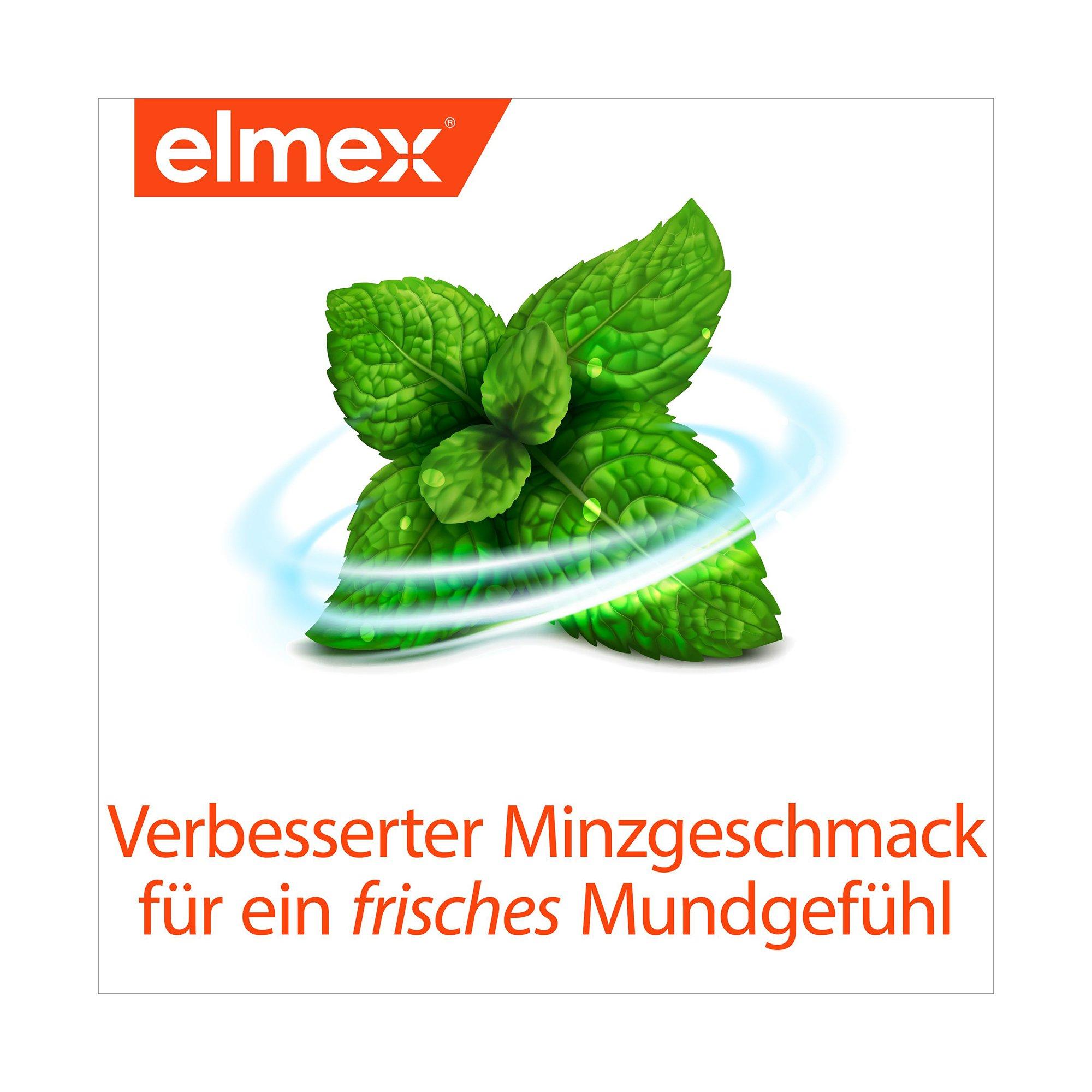 elmex KARIES Protection Caries Bain De Bouche, Reminéralise Et Protège Contre Les Caries, Duo 