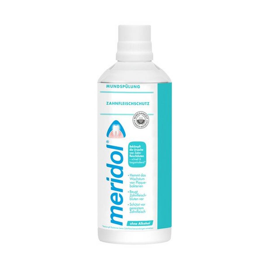 meridol Zahnfleischschutz Protection Gencives Antibactérien Bain De Bouche, Contre Le Saignement Des Gencives, Duo 