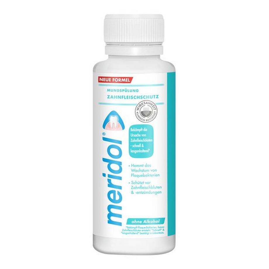 meridol Zahnfleischschutz Zahnfleischschutz Antibakterielle Mundspülung, Gegen Zahnfleischbluten, Reisegrösse 