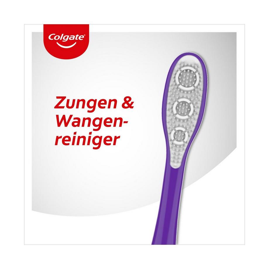 Colgate 360° Medium 360° Whole Mouth Clean Brosse À Dents Medium, Élimine Jusqu'à 151% De Bactéries En Plus, Trio Avec Bouchon De Voyage 