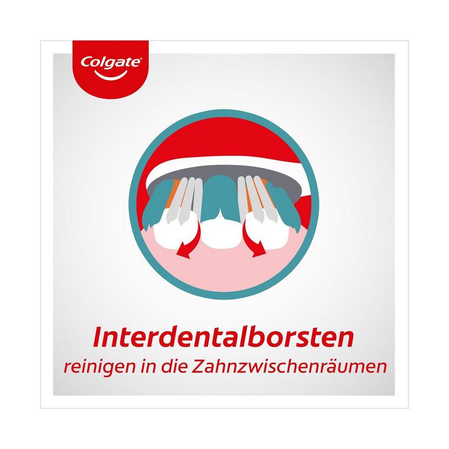 Colgate 360° Medium 360° Whole Mouth Clean Brosse À Dents Medium, Élimine Jusqu'à 151% De Bactéries En Plus, Trio Avec Bouchon De Voyage 