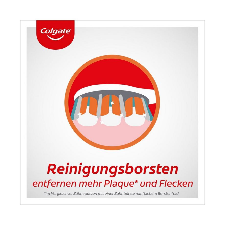Colgate 360° Medium 360° Whole Mouth Clean Brosse À Dents Medium, Élimine Jusqu'à 151% De Bactéries En Plus, Trio Avec Bouchon De Voyage 