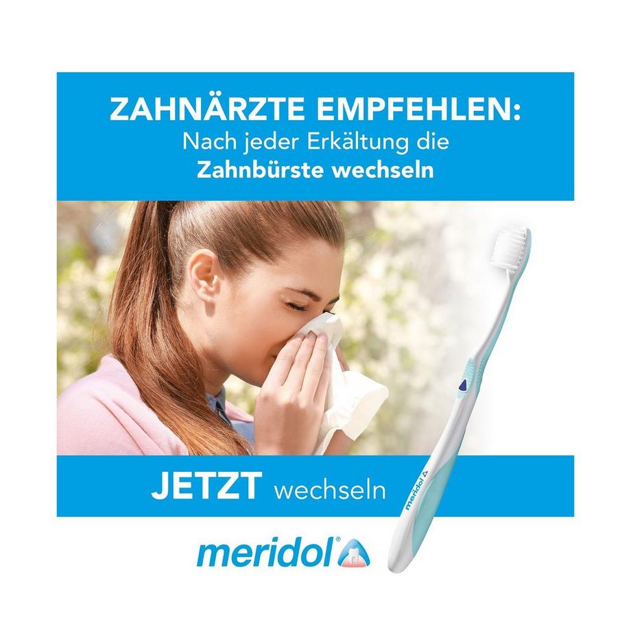 meridol  Protezione Gengive Spazzolino Medio, Pulizia Accurata Con Contemporanea Protezione Delle Gengive 