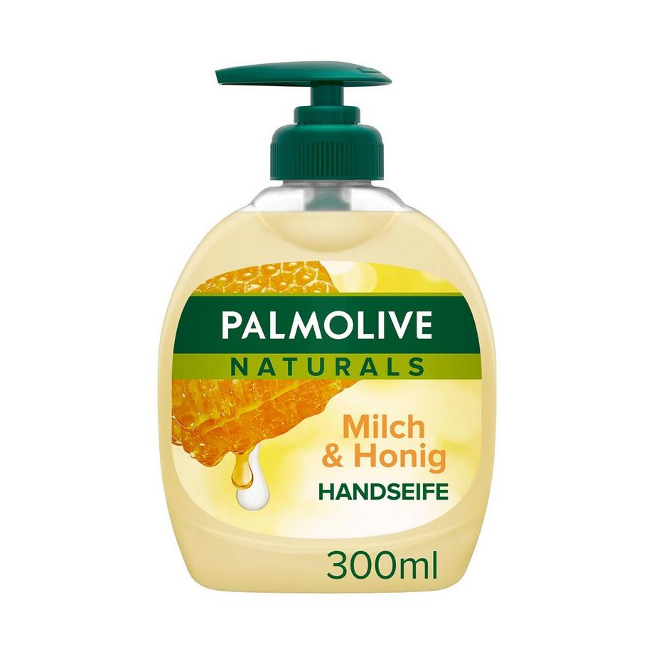 Palmolive Milch & Honig Naturals Milch & Honig Flüssigseife, Für Seidig Zarte Hände Seifenspender 