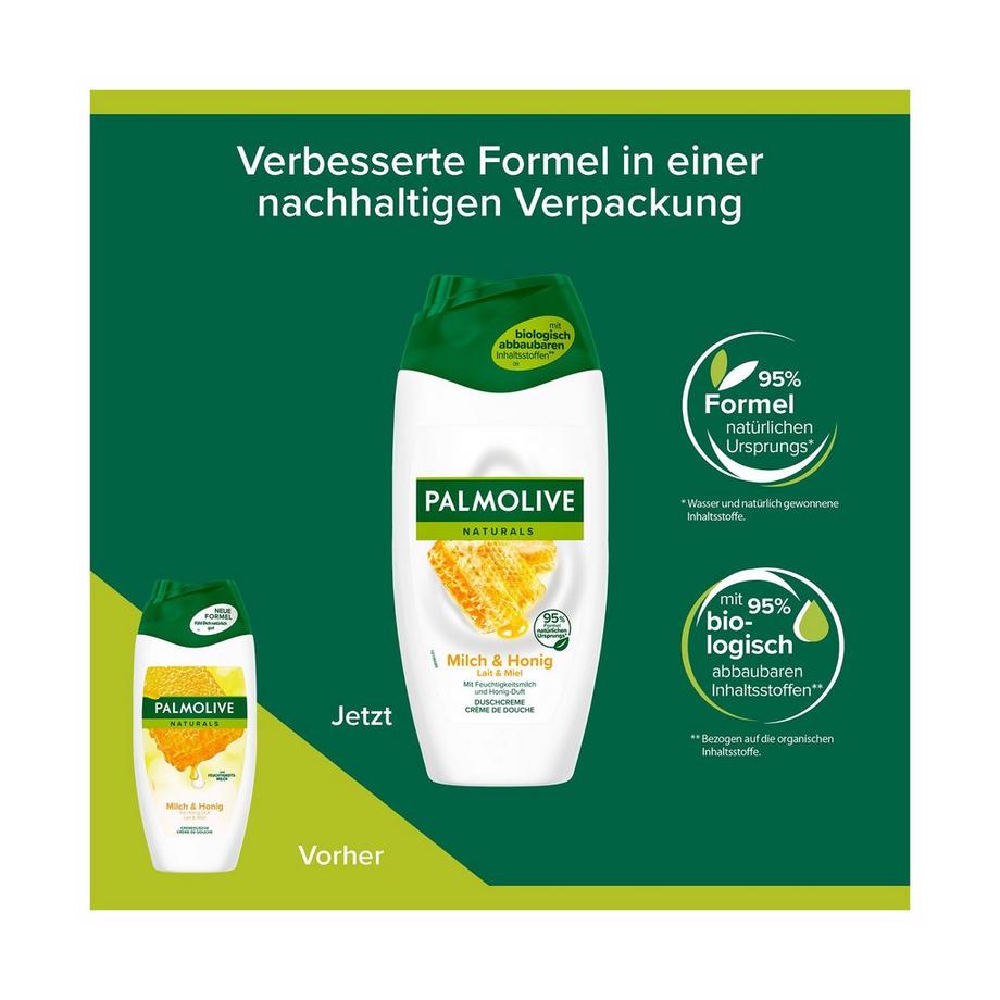 Palmolive Naturals Milch & Honig Naturals Lait & Miel Gel Douche, Naturel Et Doux Pour La Peau 
