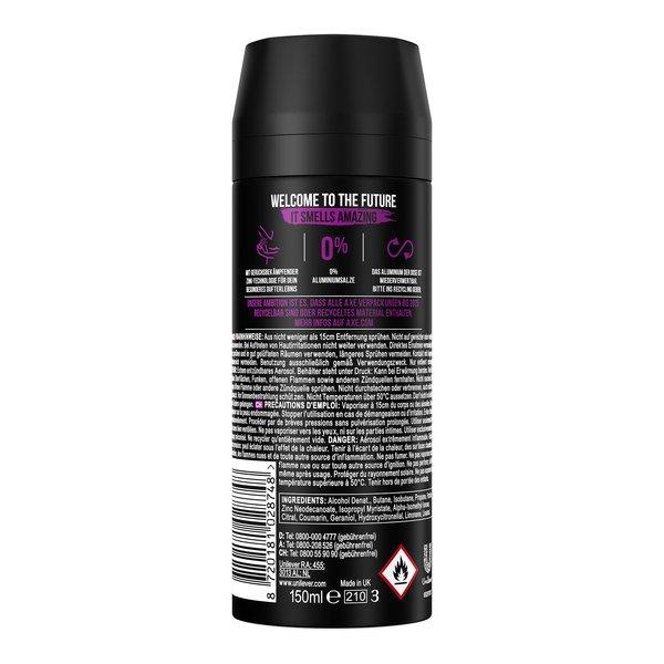AXE Ecxite Bodyspray Excite Temptation sans sels d'aluminium 
