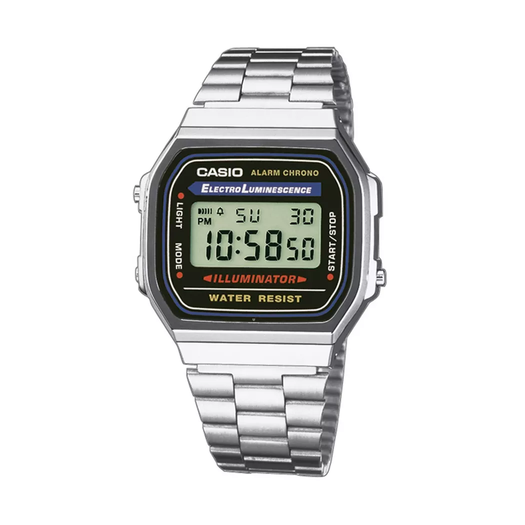 Casio CASIO Collection Retro Digital Black Bracelet Watch A168WA-1YES