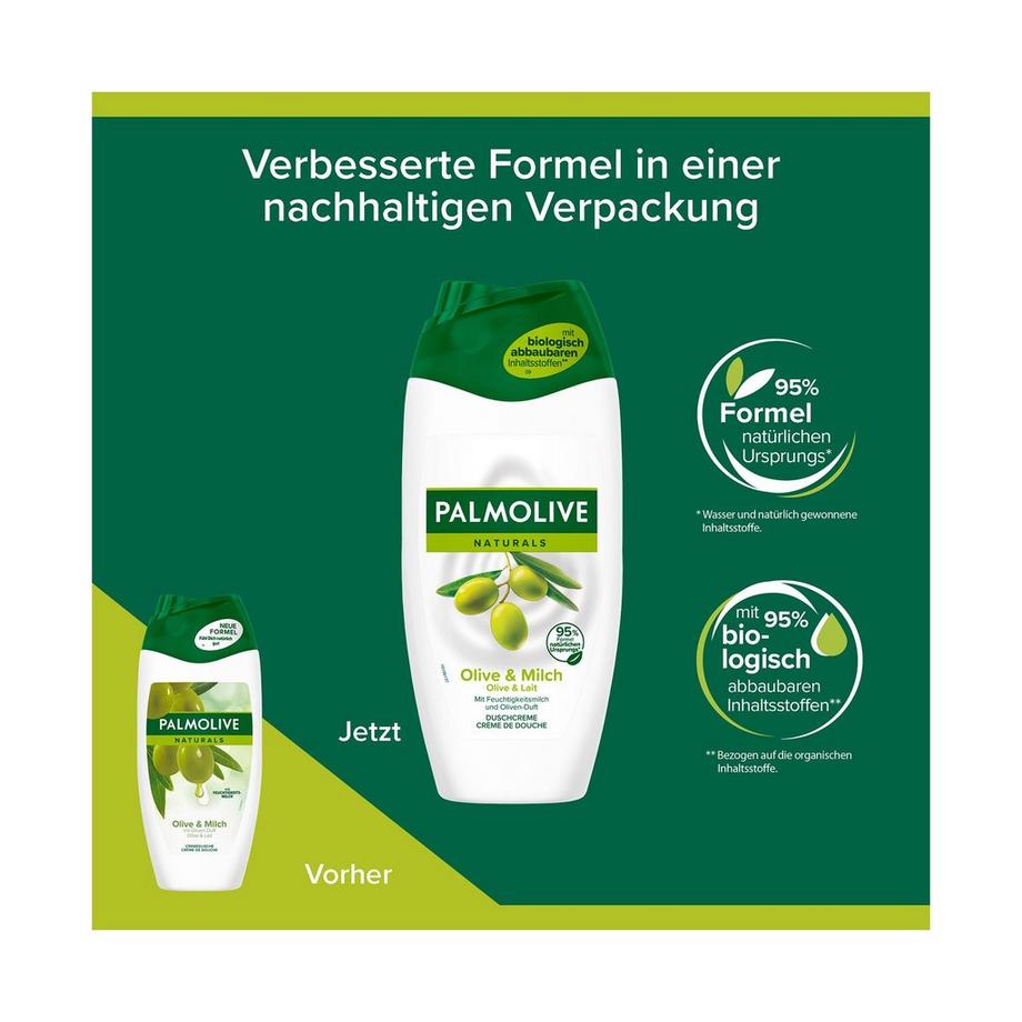 Palmolive Naturals Olive & Milch Naturals Olive & Milch Duschgel, Feuchtigkeitsspendend Und Hautverträglich 